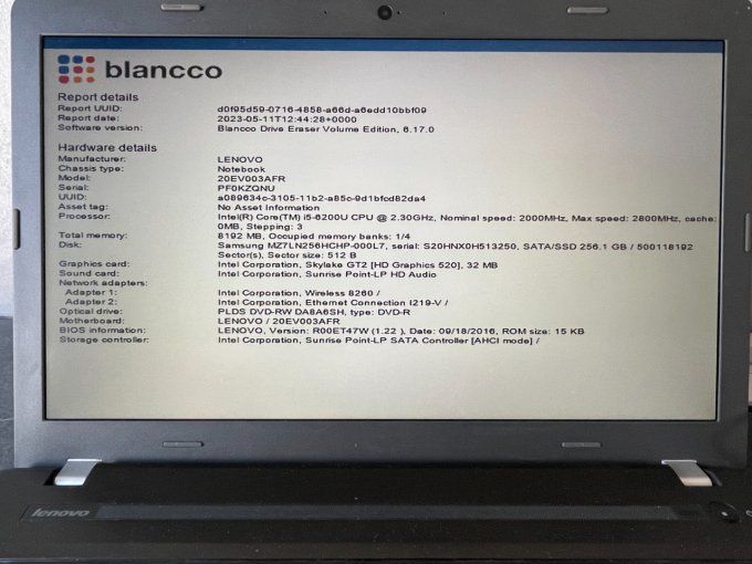 Lenovo E560 15,6" i5 8Go 500Go AZERTY - Français 