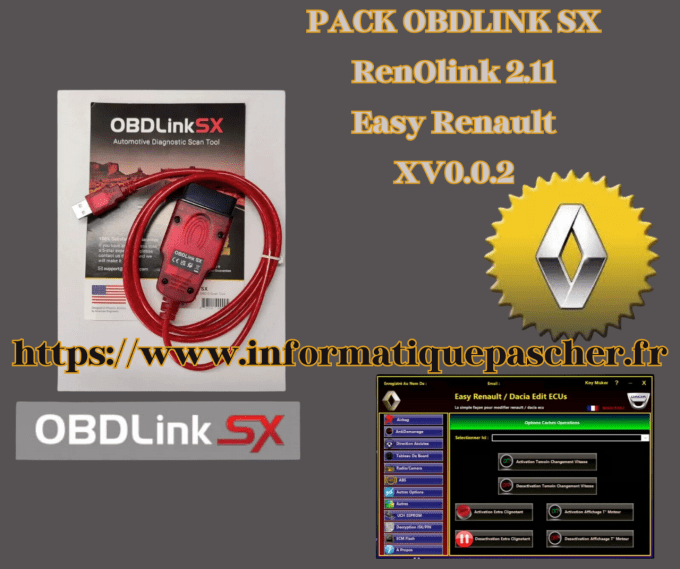 Pack RenOlink avec Easy Renault + interface